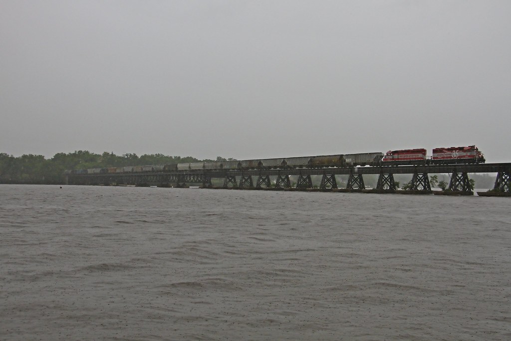 Merrimac Crossing Lake Wisconsin in a downpour, 863 makes … Flickr