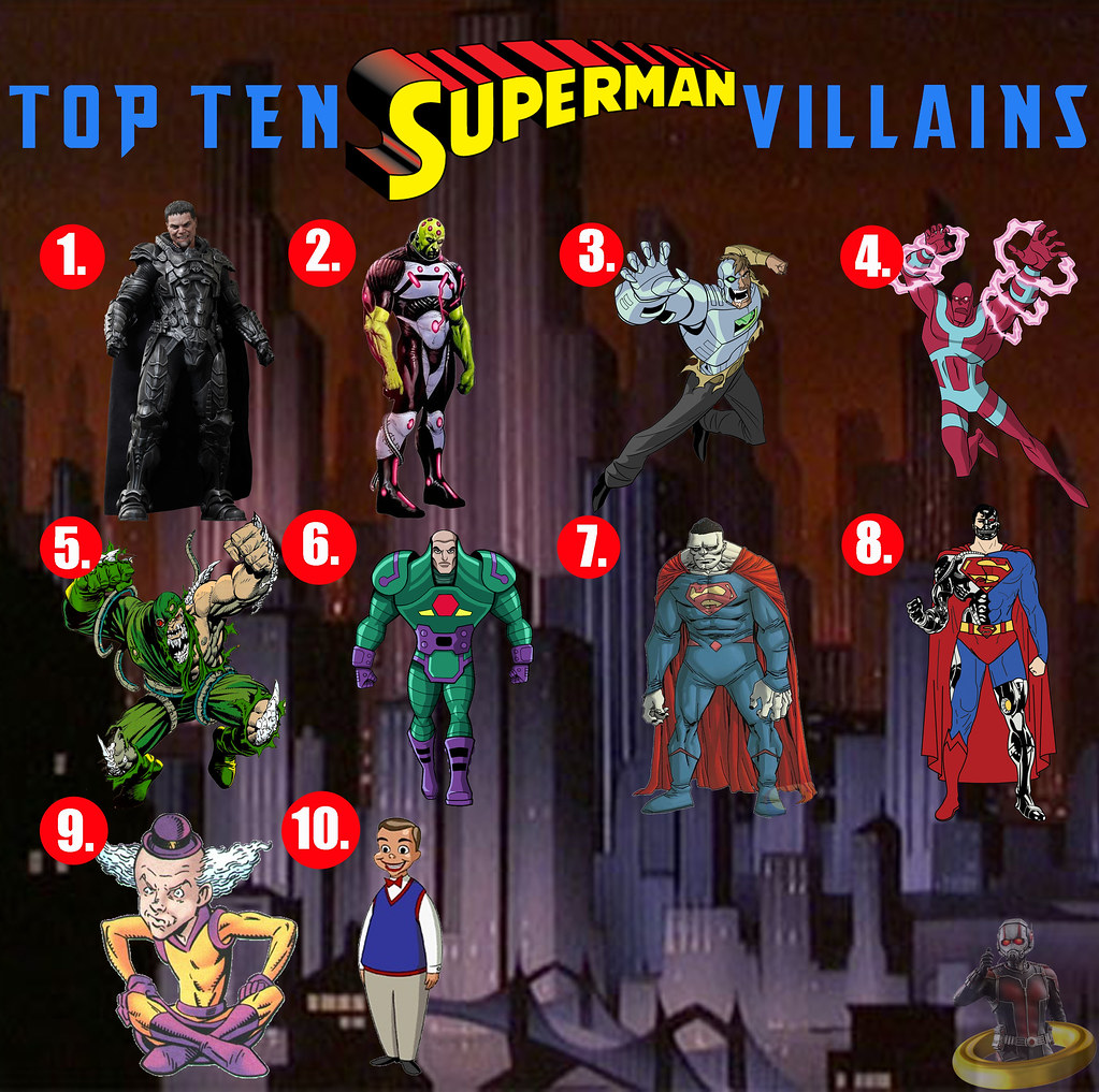 Top Ten Superman Villains Since today's DC Wednesday, here… Flickr