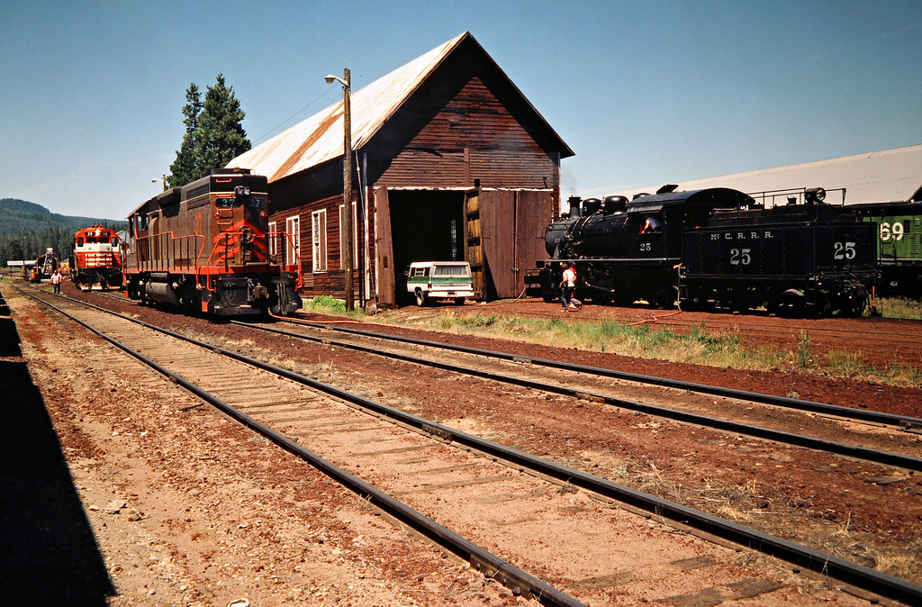 MCR, McCloud, California, 1984 McCloud River Railroad yard… Flickr