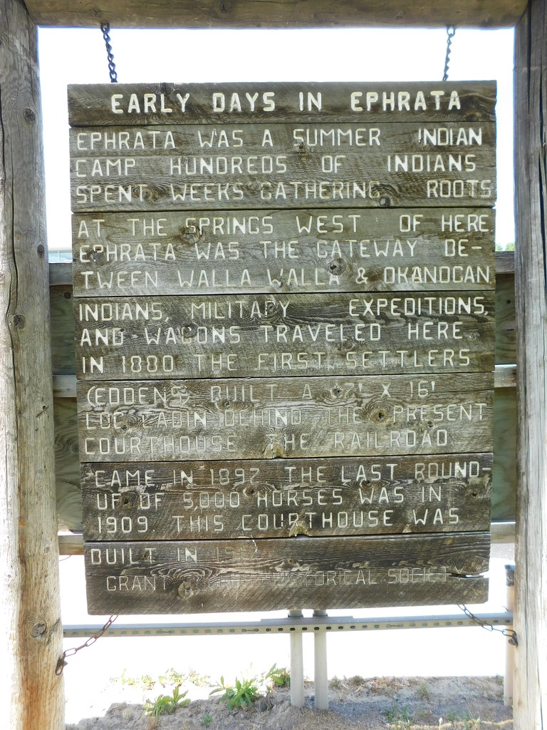 "Early Days in Ephrata" Historic Sign Ephrata, Washington Jimmy Emerson, DVM Flickr
