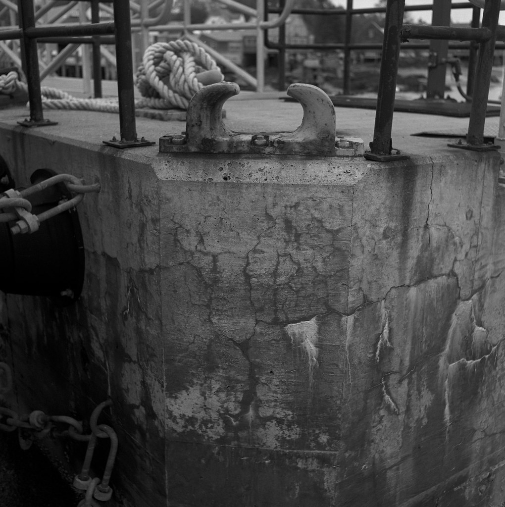 img767 Ferry dock at North Haven Maine. May 2017. Rolleifl… Flickr