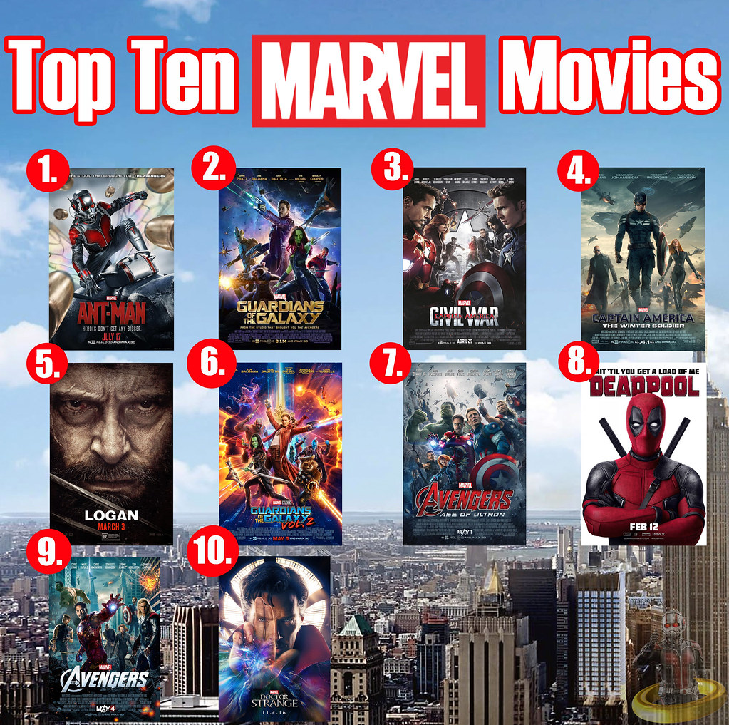 Top Ten Marvel Movies Top Ten Week 2017 is here! It's one … Flickr