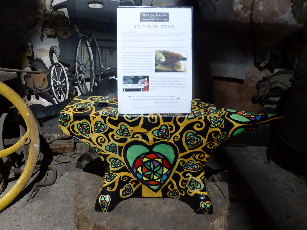 Gretna Green Rainbow anvil Iconic Gretna wedding anvil has… Flickr