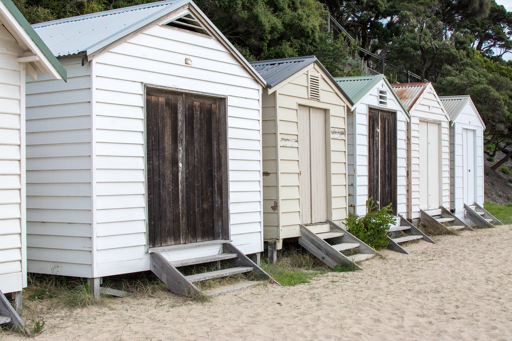 Mornington Peninsula Bathing Boxes Sorrento, Victoria greenyones