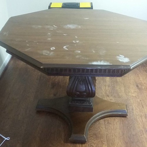 Thrilled to have my antique table back, a bit gutted to se… Flickr