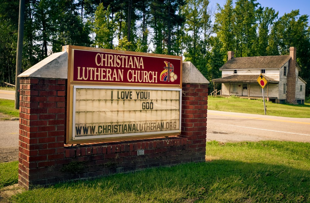 Christiana Lutheran Church Sign Granite Quarry, NC Flickr