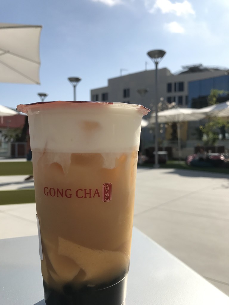 Wintermelon tea with milk foam Gong Cha 6924 Beach Blvd K3… Flickr