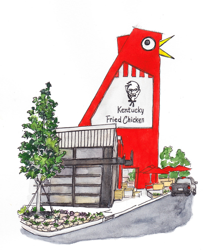 The Big Chicken Marietta's landmark Big Chicken, drawn for… Flickr