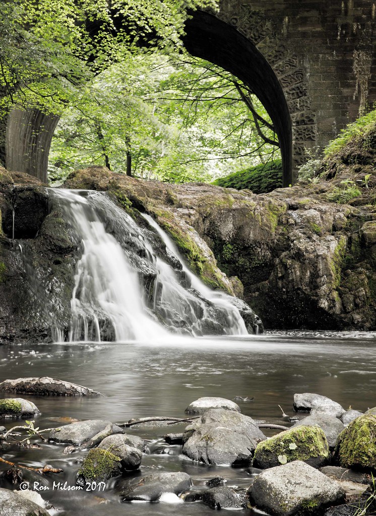 Arbirlot Waterfall, Arbroath, Angus. Ron Milsom Flickr