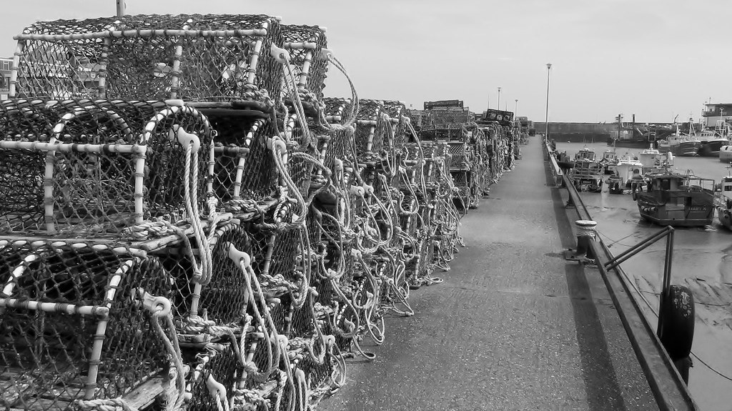 Bridlington, crab pots on the quay Crab pots are floated o… Flickr
