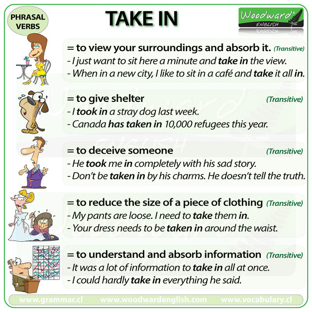 Phrasal Verbs Take In attanatta Flickr