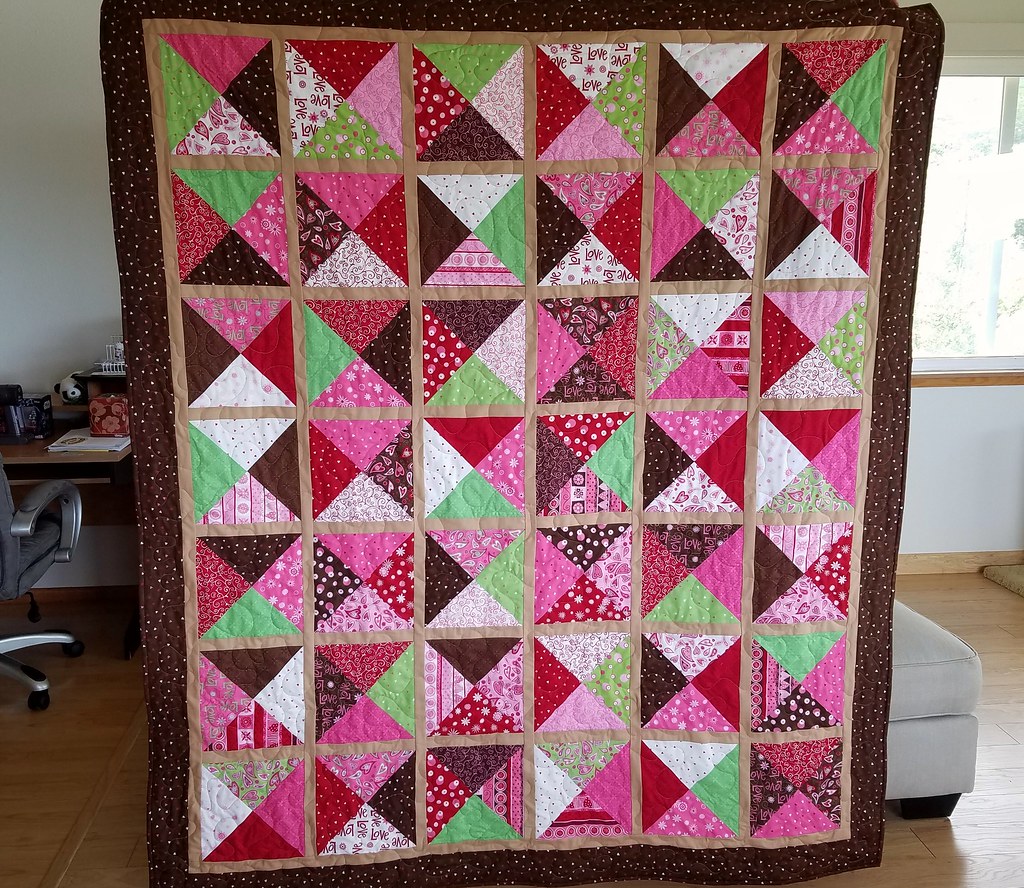 First quilt of 2017, the front Jean Cox Flickr