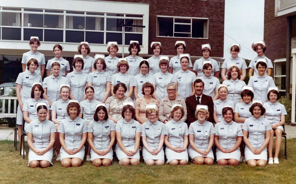 Nurses Student Nurses, Charing Cross Hospital 1977. NU and LW