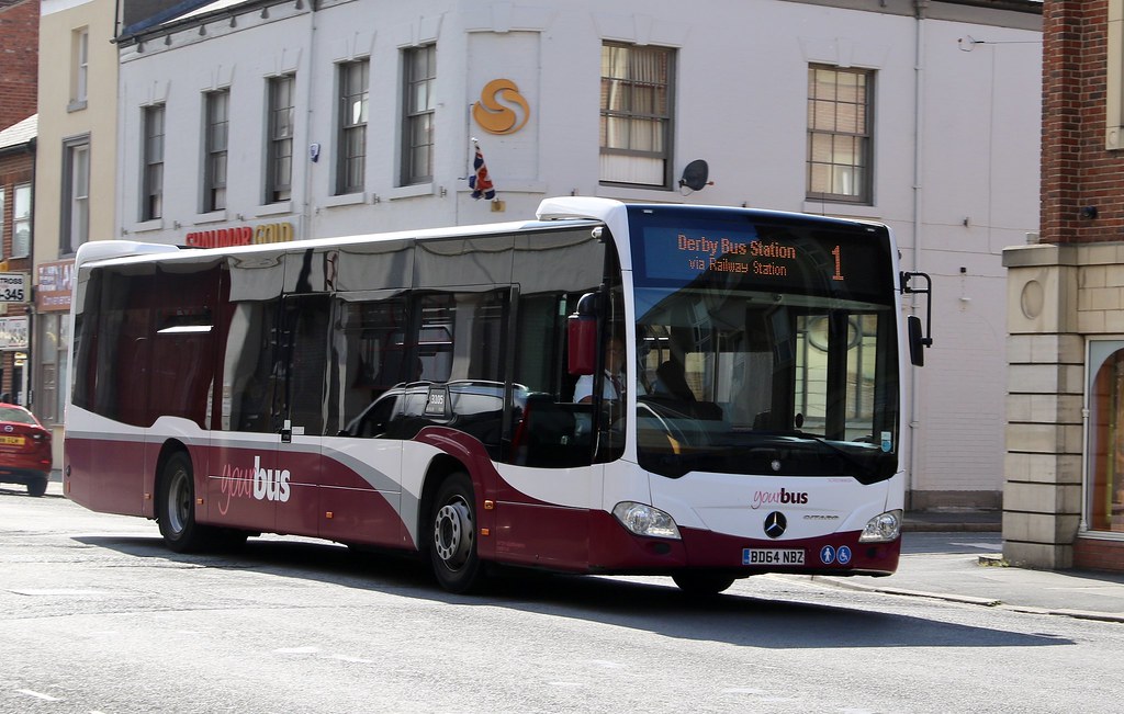 BD64NBZ Mercedes Benz Citaro, Dunn, Heanor Midland Road, D… Andy A