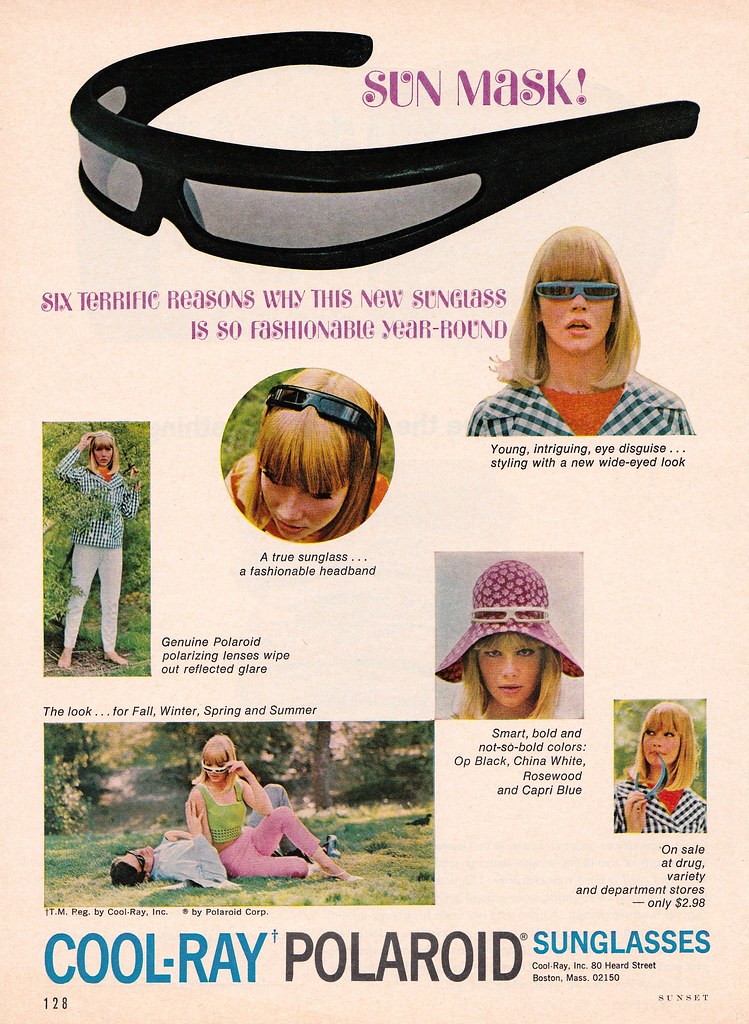 Vintage COOLRAY Polaroid Sunglasses Ad 1965 Heather David Flickr