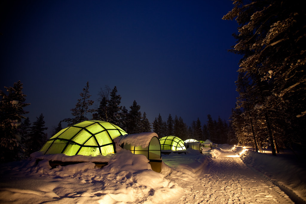 Glass igloos, Finland.jpg source/credit Collette This ima… Flickr