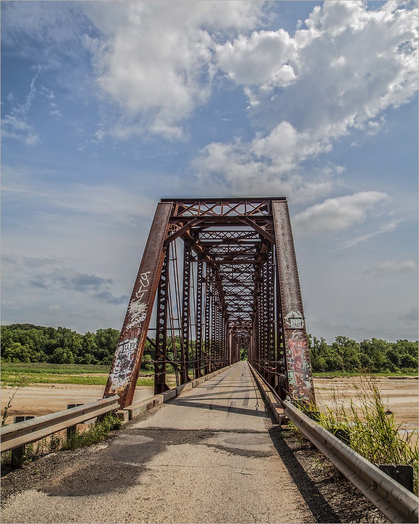 One Lane Bridge Another View Taken near Byars, OK Aloma Anderson