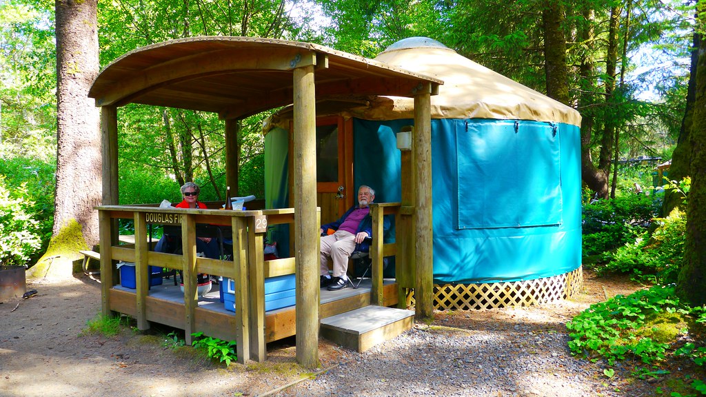 Yurt Camping at Beverly Beach State Park This scene is at … Flickr