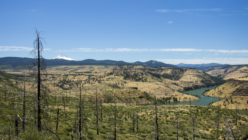 Central Oregon west of Madras That is Mt. Jefferson in the… Flickr