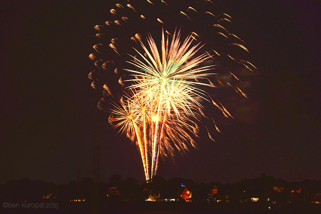 Branford Fireworks From Stony Creek July 25, 2015 Ben Kuropat Flickr