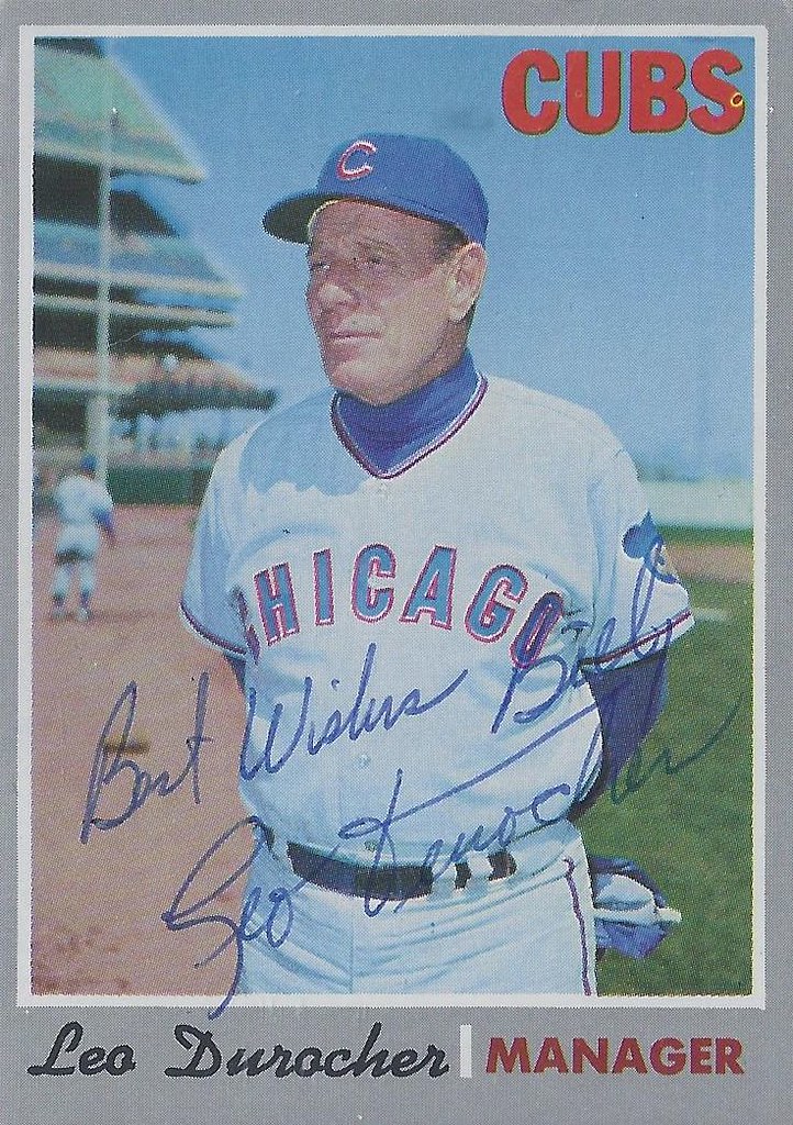 1970 Topps Leo Durocher 291 (Manager) (Baseball Hall of Fame 1994