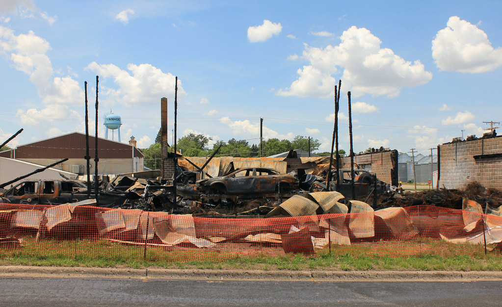 AJ's Auto Salvage fire remains Ivanhoe, MN Destroyed by … Flickr