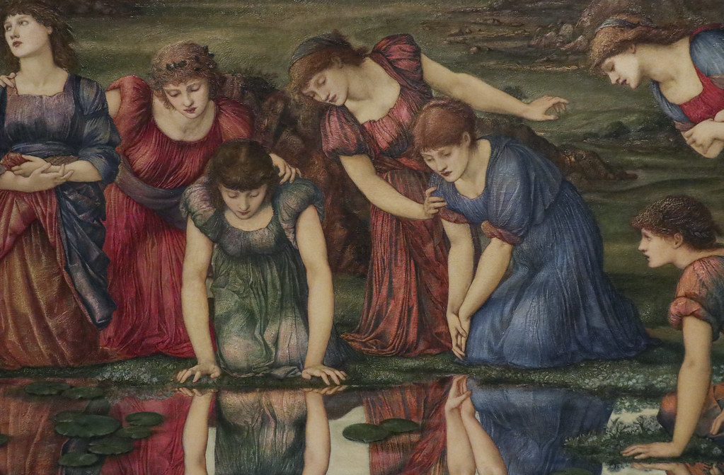 Detail The Mirror of Venus, Sir Edward BurneJones, Englan… Flickr