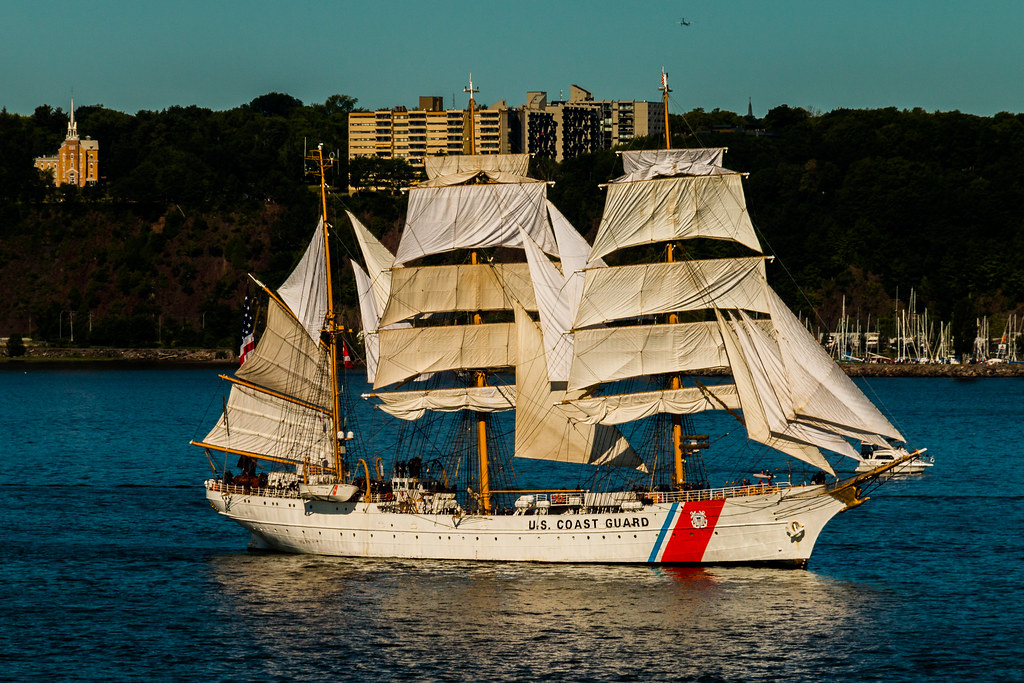 USS Eagle Parade of Sail in Quebec Mark Langdon Flickr