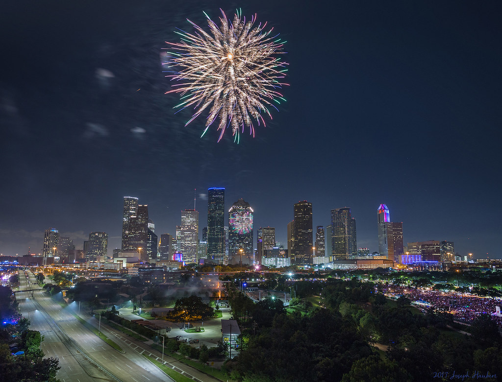 Houston 4th of July 2017 Fireworks Joseph Haubert
