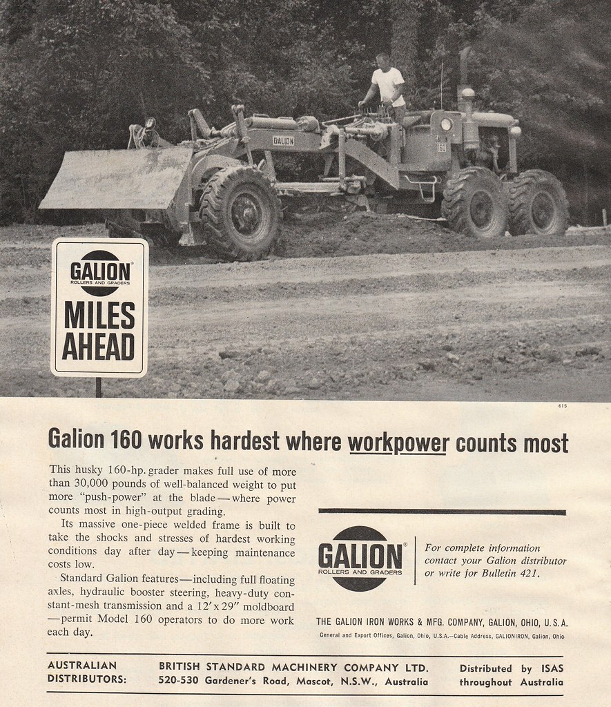 1961 Galion Grader Ad Australia Covers the 1961 Galion G… Flickr