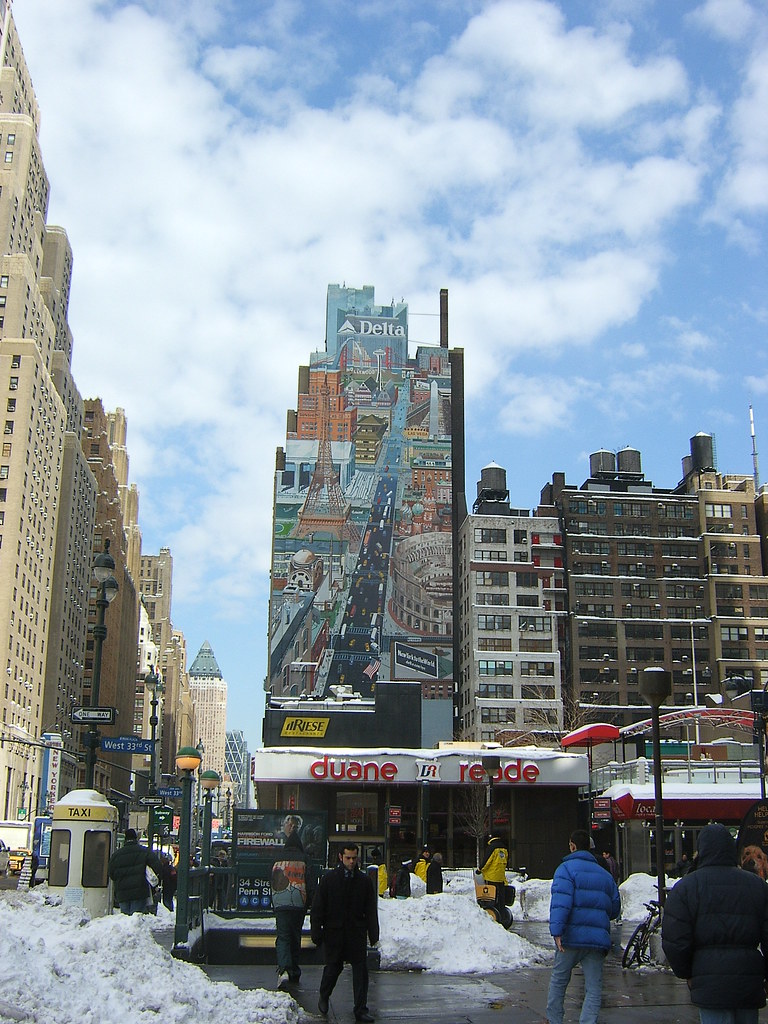 W33rd St Penn Station (Delta Airline Ad Board) Billy Qiu Flickr