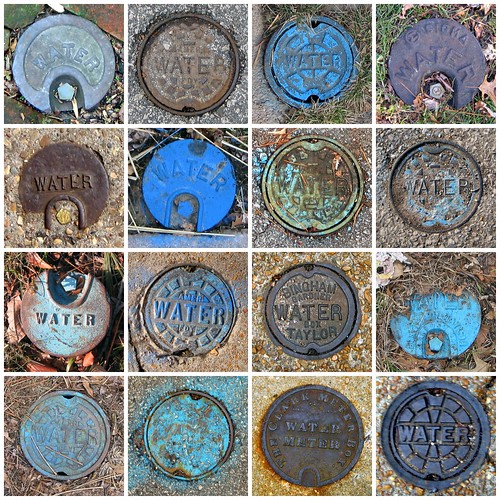 Water meter covers 1. Water, 2. Water, 3. Water, 4. Water,… Flickr
