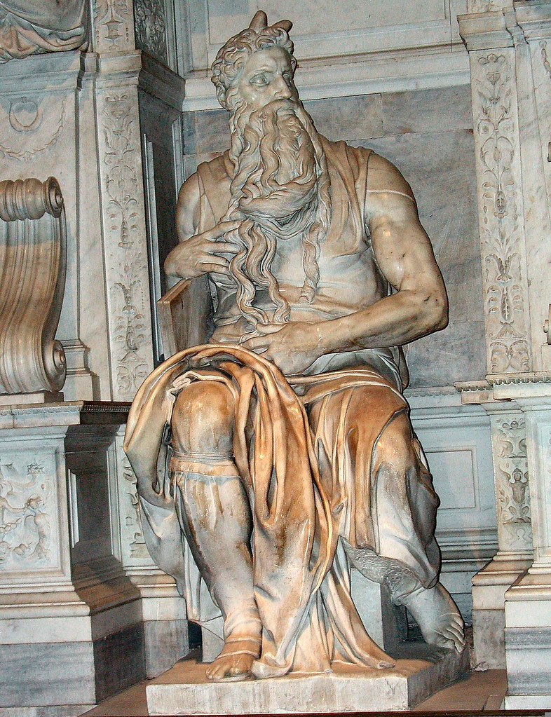Michelangelo's Moses Michelangelo's statue of Moses, hidde… Flickr