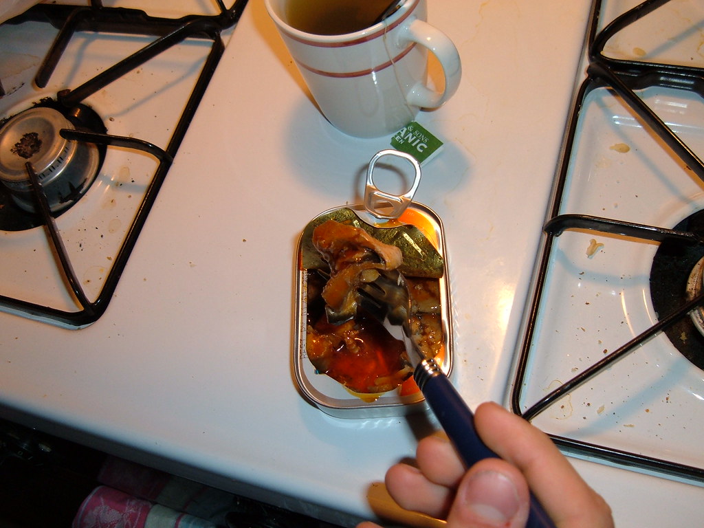 DSCF0158 canned fish steaks in lousiana hot sauce Beth Schneider