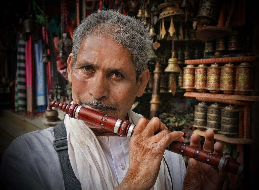 Flute Player India Charles Curtis Flickr