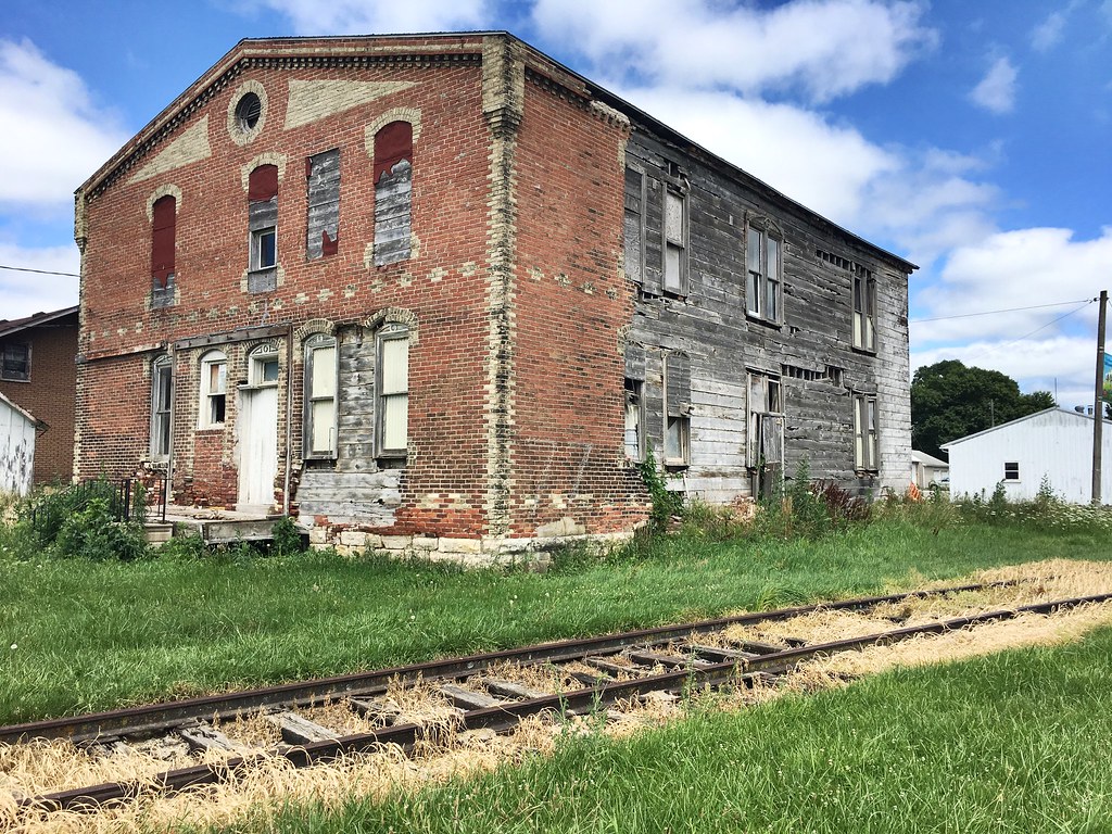 Abandoned tracks and building wheatland Iowa 71417 Flickr