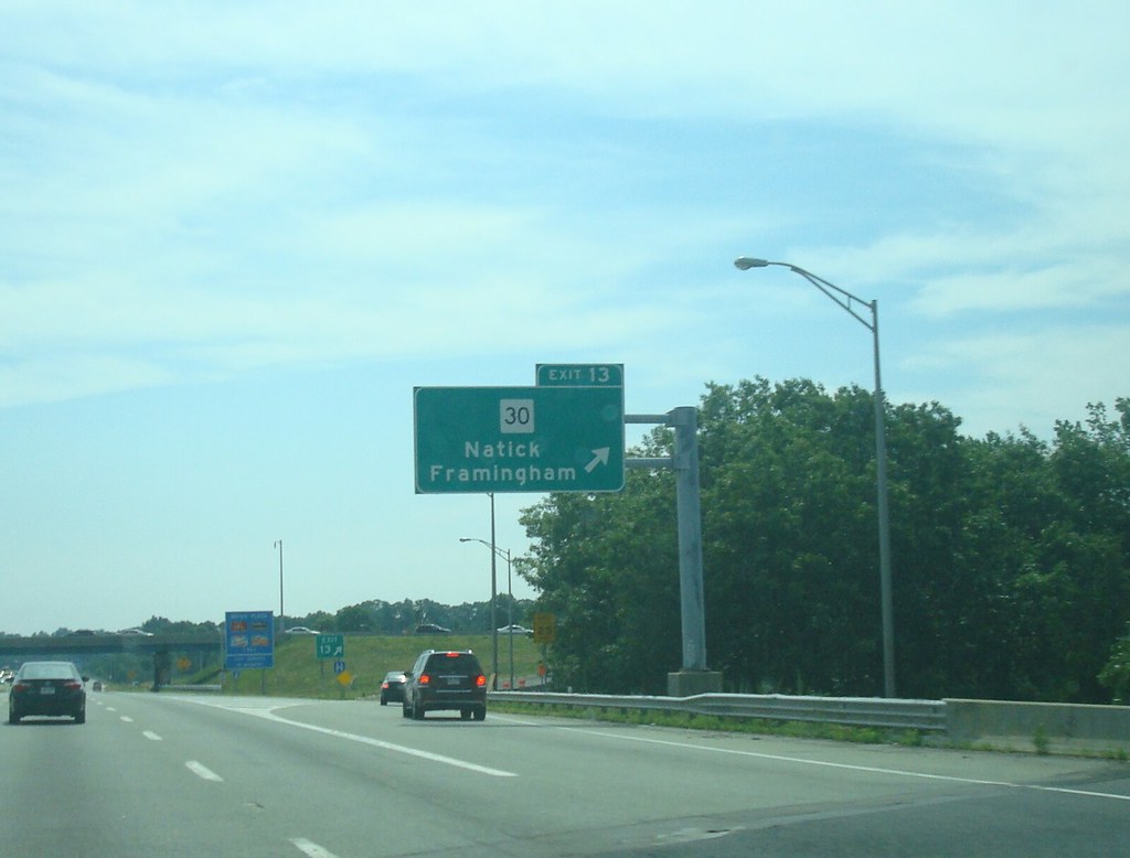 90EBExit117 Interstate 90 Eastbound at Exit 13 in Natick,… Flickr