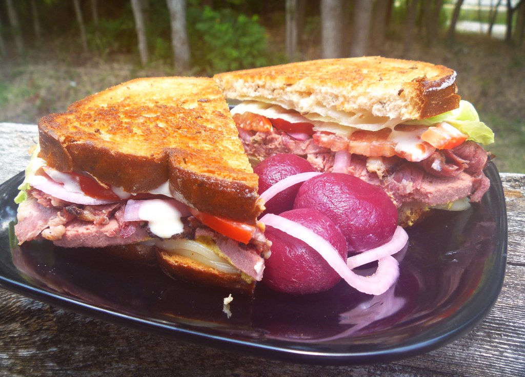 Sandwich Braunschweiger and Pastrami w/Horseradish Pickl… Flickr