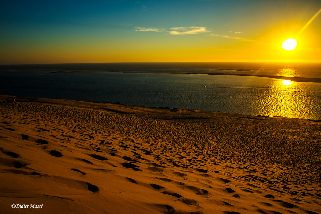 Coucher de soleil sur la dune du Pilat La TestedeBuch