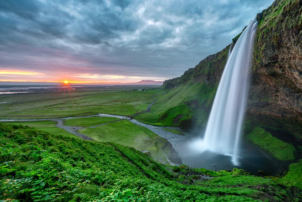 Seljalandsfoss Waterfall, Þórsmerkurvegur, Iceland Sunrise Sunset Times