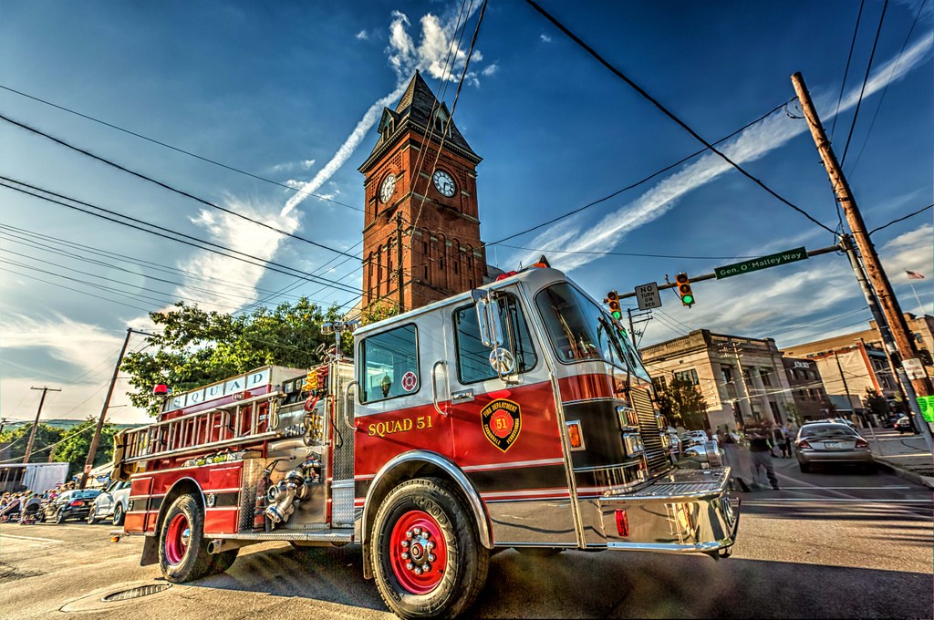 Fire Trucks Carbondale, Pennsylvania Seen during a Carbo… Flickr