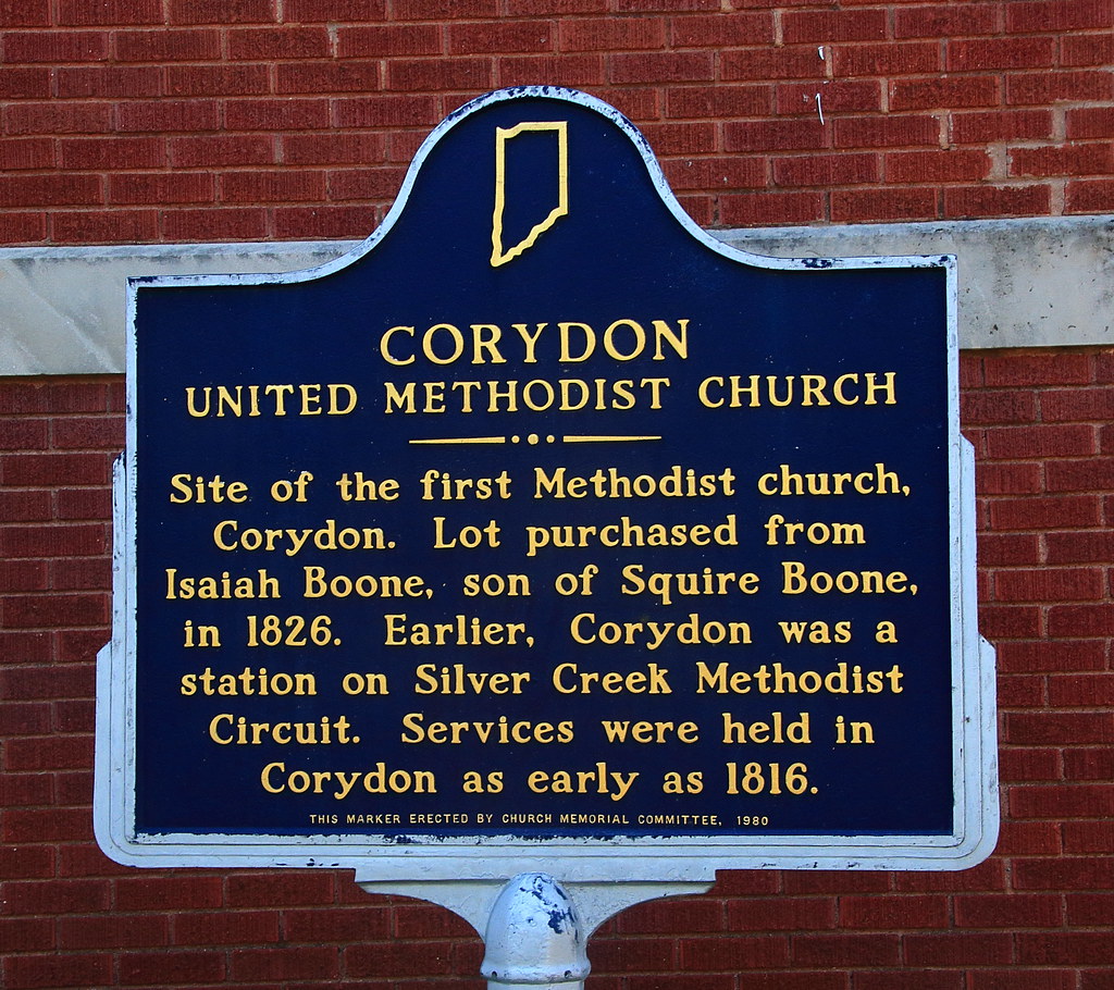 Historical Marker, United Methodist Church Corydon, Indi… Flickr
