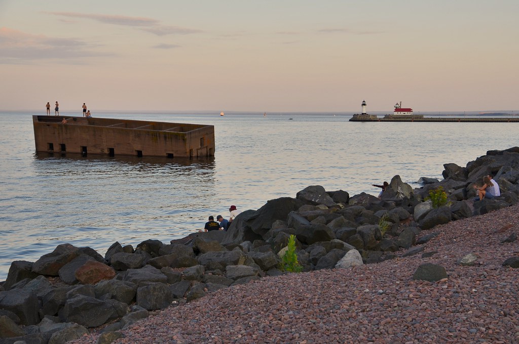 Uncle Harvey's Mausoleum Lakewalk Beach. Duluth, Minnesota… Flickr