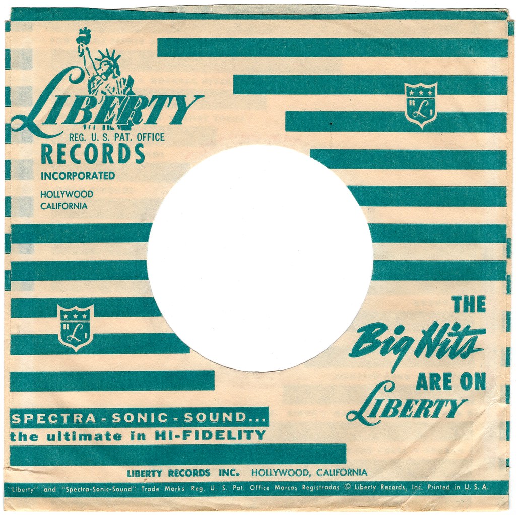 45 RPM RECORD COMPANY SLEEVES Late 1950s Liberty Records Flickr