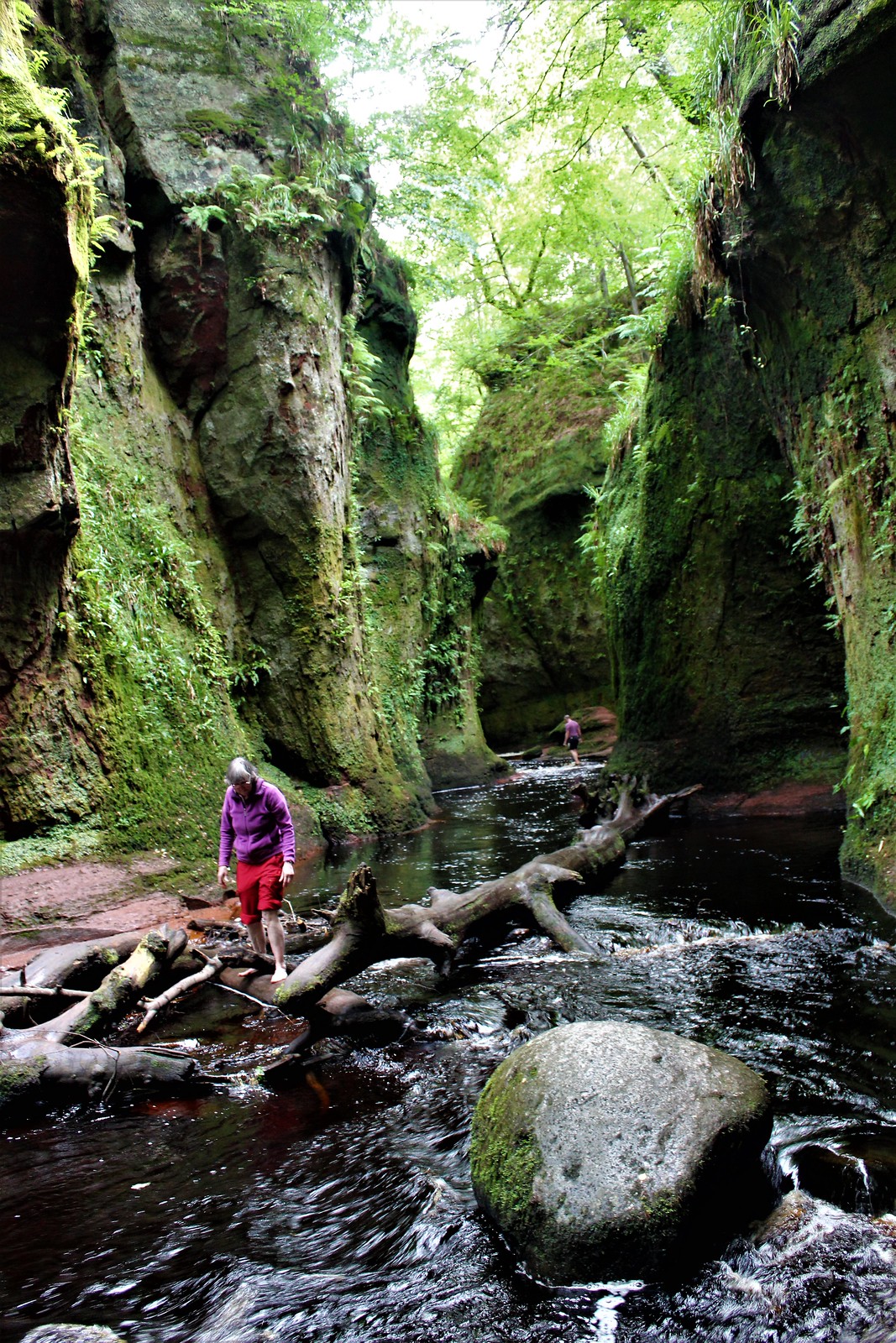 The Devil's Pulpit is a popular visitor site in Scotland's