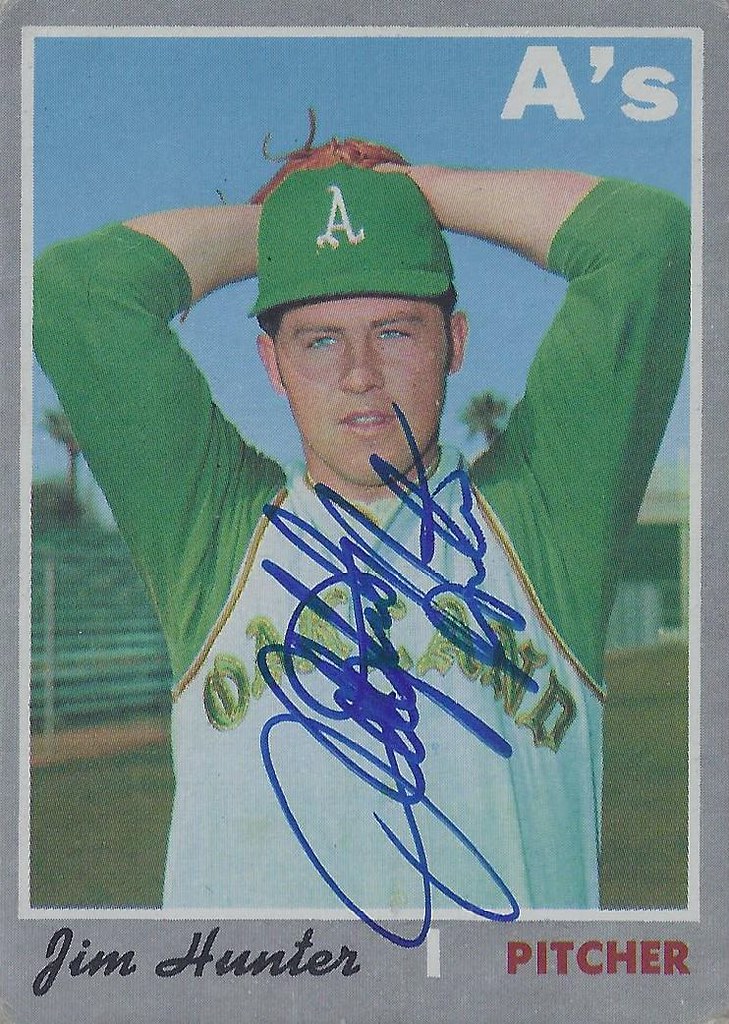 1970 Topps Jim "Catfish" Hunter 565 (Pitcher) (Baseball… Flickr
