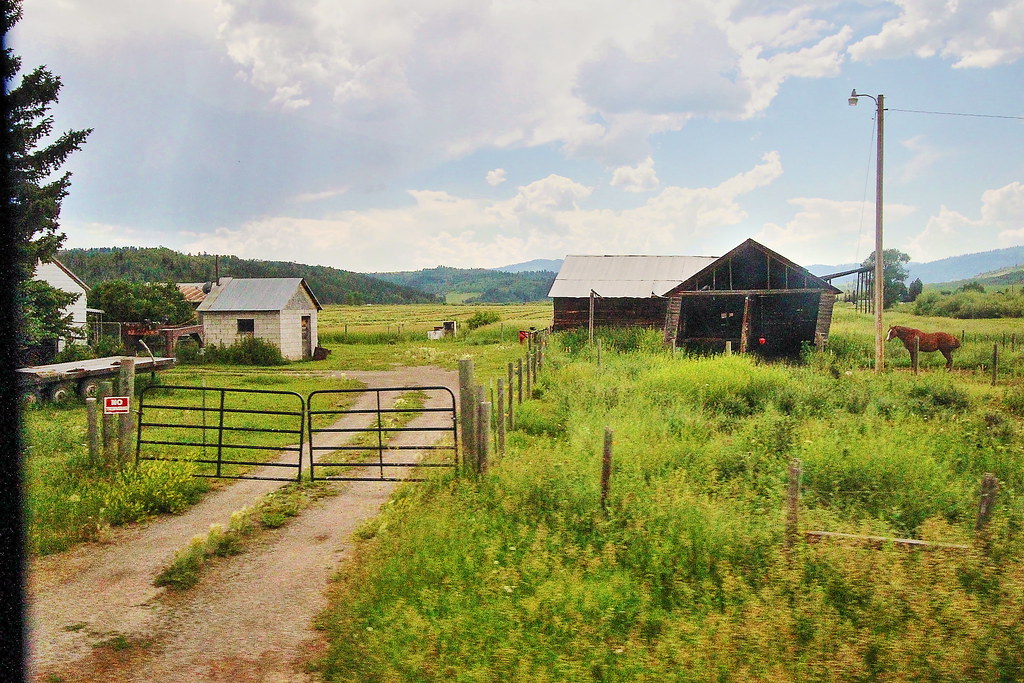 Rural Idaho A farm house in rural Idaho. Taken from the wi… Flickr