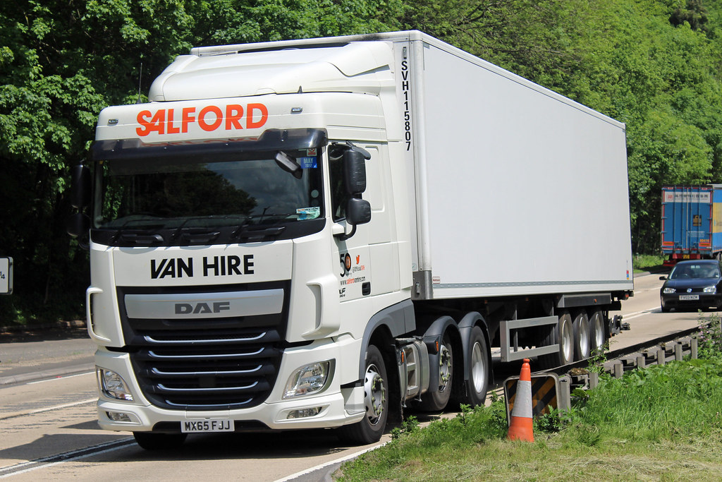 Salford Van Hire MX65 FJJ, DAF XF on Crickley Hill Flickr