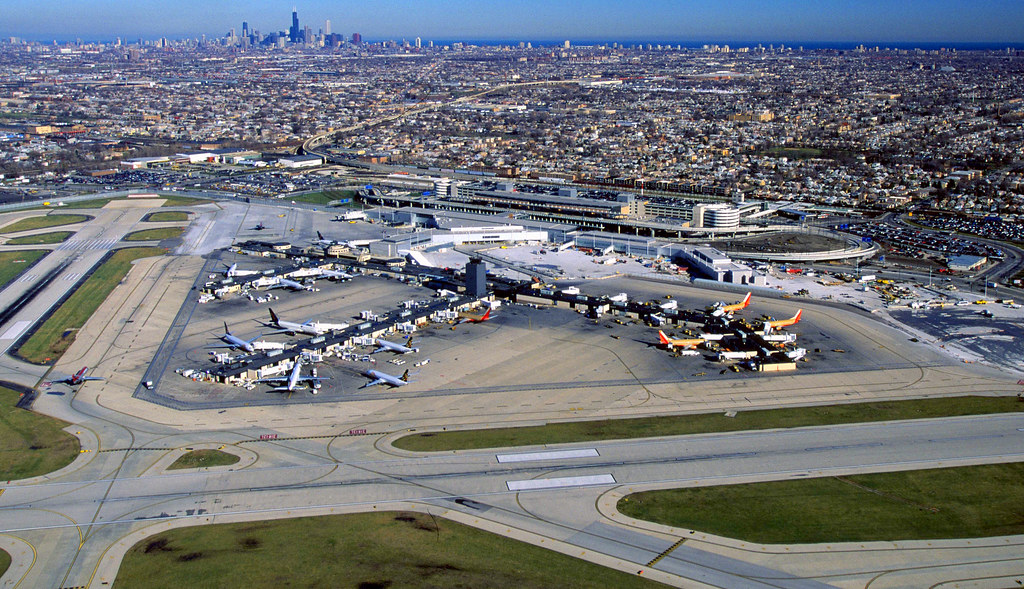 Chicago Midway Airport Aerial View ENE (2000) A National… Flickr