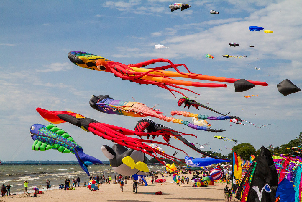 kite festival michigan 2023 The Giant Kite Field Kites Over Lake Michigan, Two Rivers,… Lester Public Library Flickr
